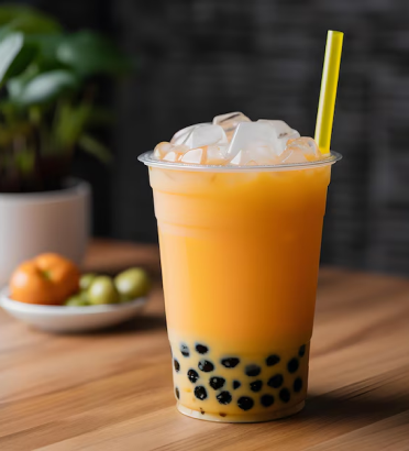 Mango bubble tea image