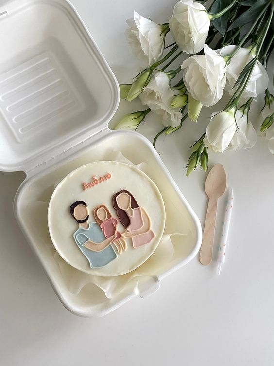 Special Bento Cake With Photo Print 1 image