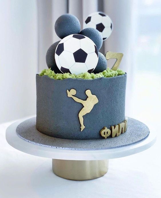 Ball Theme Birthday Cake image