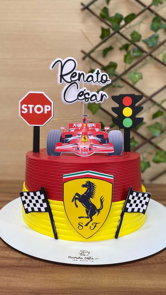 Ferrari Cake image