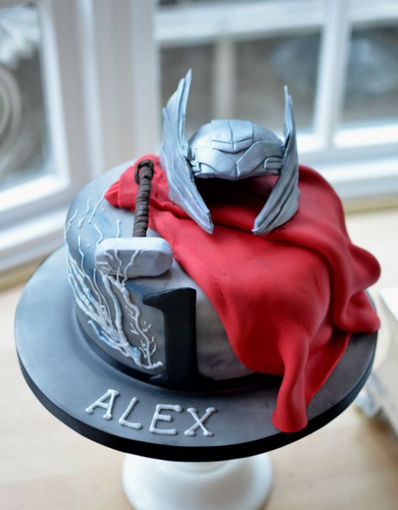 Thor Theme Cake image