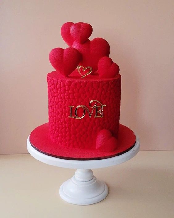 Heart Felt Valentines Cake image