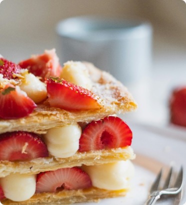 English Strawberry Pastries image